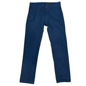 Dunderdon Work Trouser Pant Mens 32X32 Navy Slim Straight Twill Swedish Utility